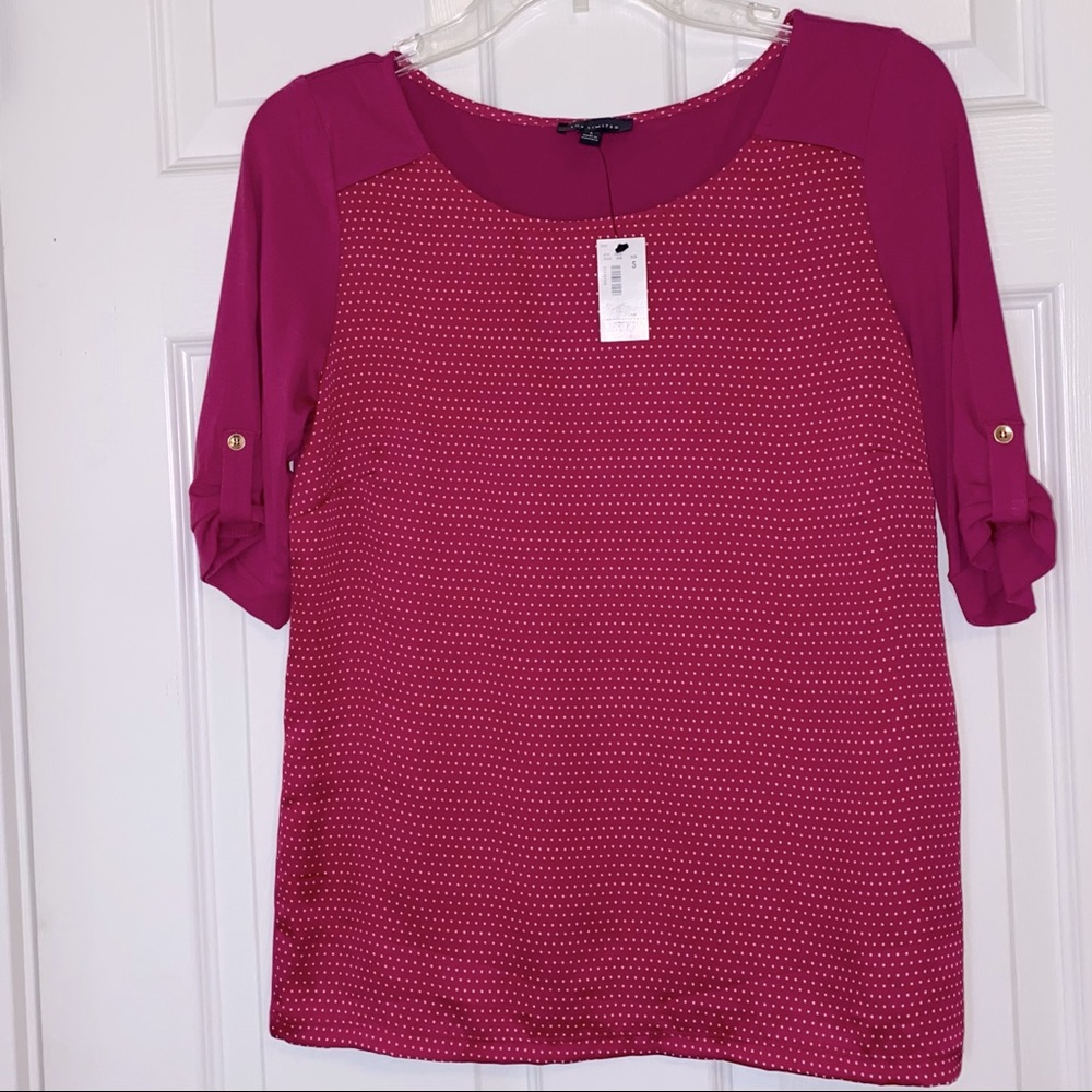 The Limited Pink T-shirt Blouse